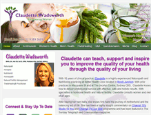 Tablet Screenshot of claudettewadsworth.com.au